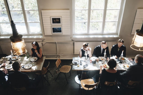 Yksityistilaisuus Manilla-teatterin lämpiössä.